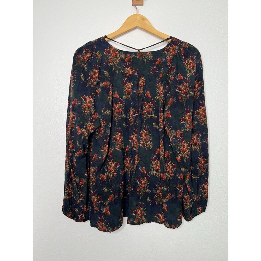 Natural Life Floral Rowan Blouse Size XL Boho Casual Flowy - Picture 5 of 5